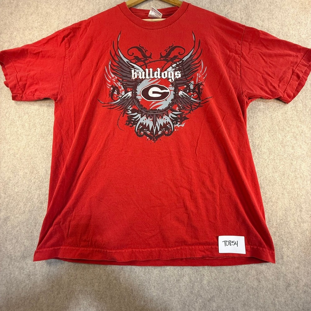 Georgia‎ Bulldogs T Shirt Mens XL Red NCAA UGA Tri-Lake Sportswear Graphic Tee